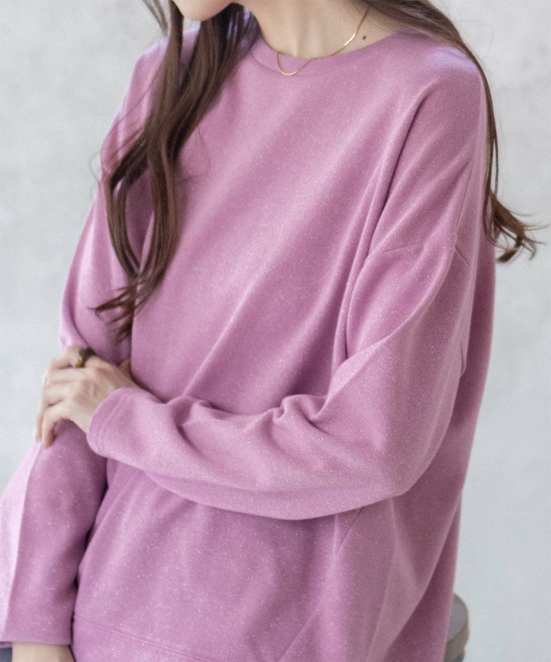 nAvy  ラメ裏毛コクーンプルオーバー レディース商品画像-3