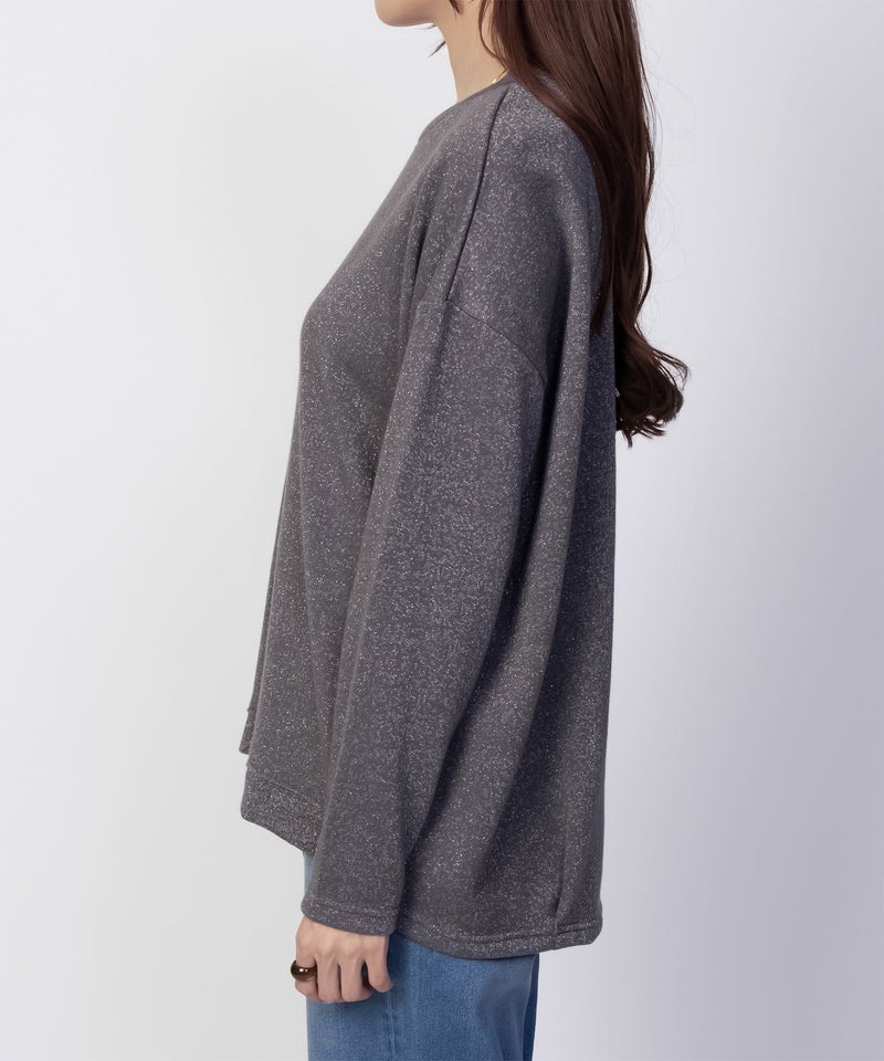 nAvy ラメ裏毛コクーンプルオーバー レディース商品画像-11