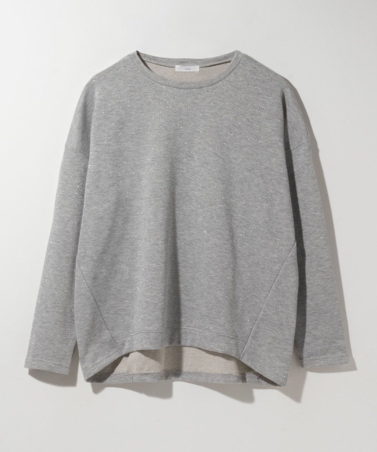 nAvy ラメ裏毛コクーンプルオーバー レディース