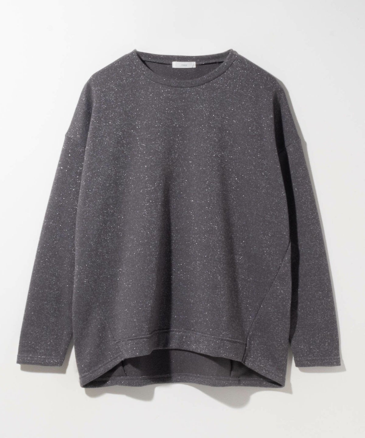 nAvy ラメ裏毛コクーンプルオーバー レディース