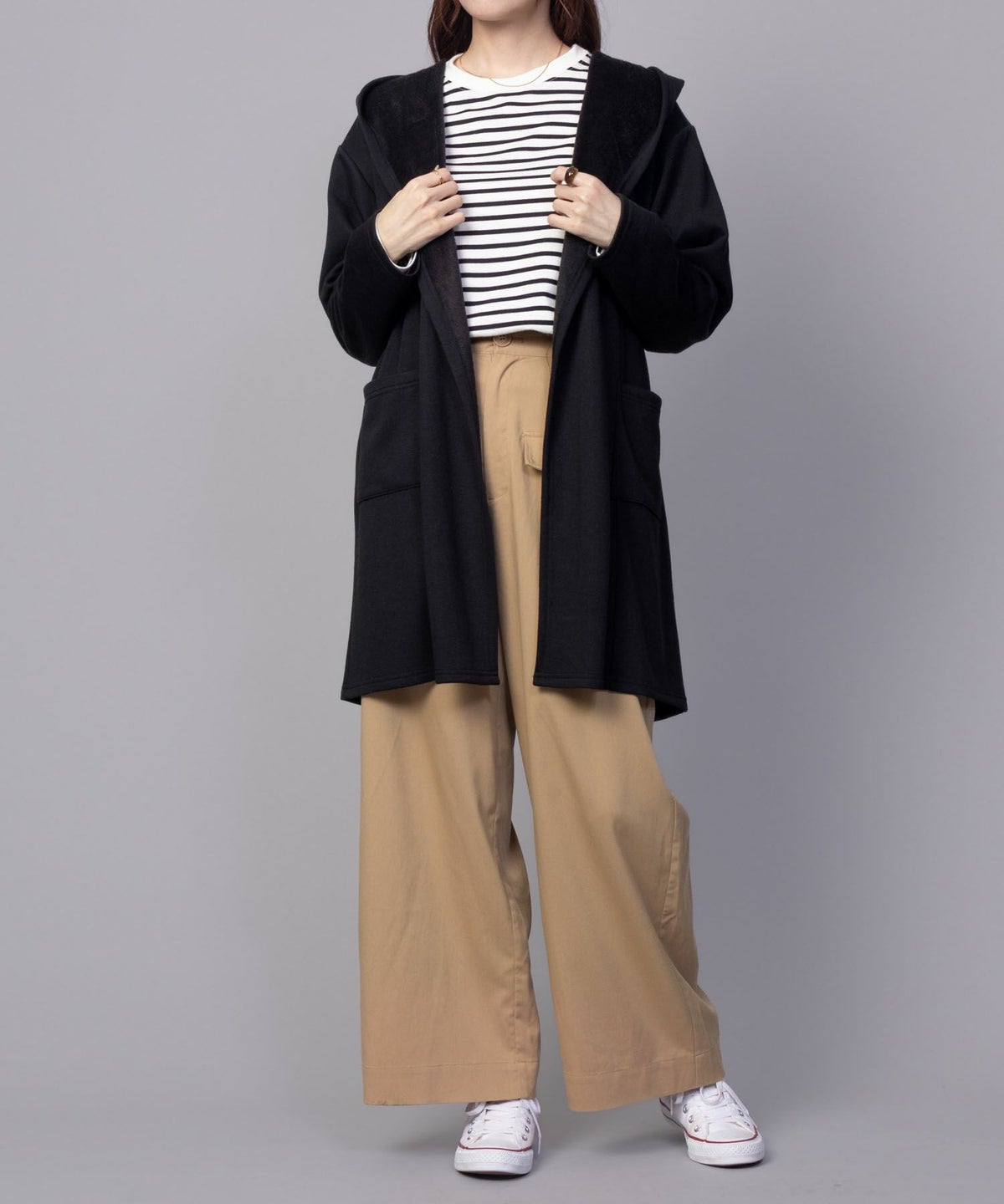 nAvy 温℃裏シャギートッパーカーディガン レディース