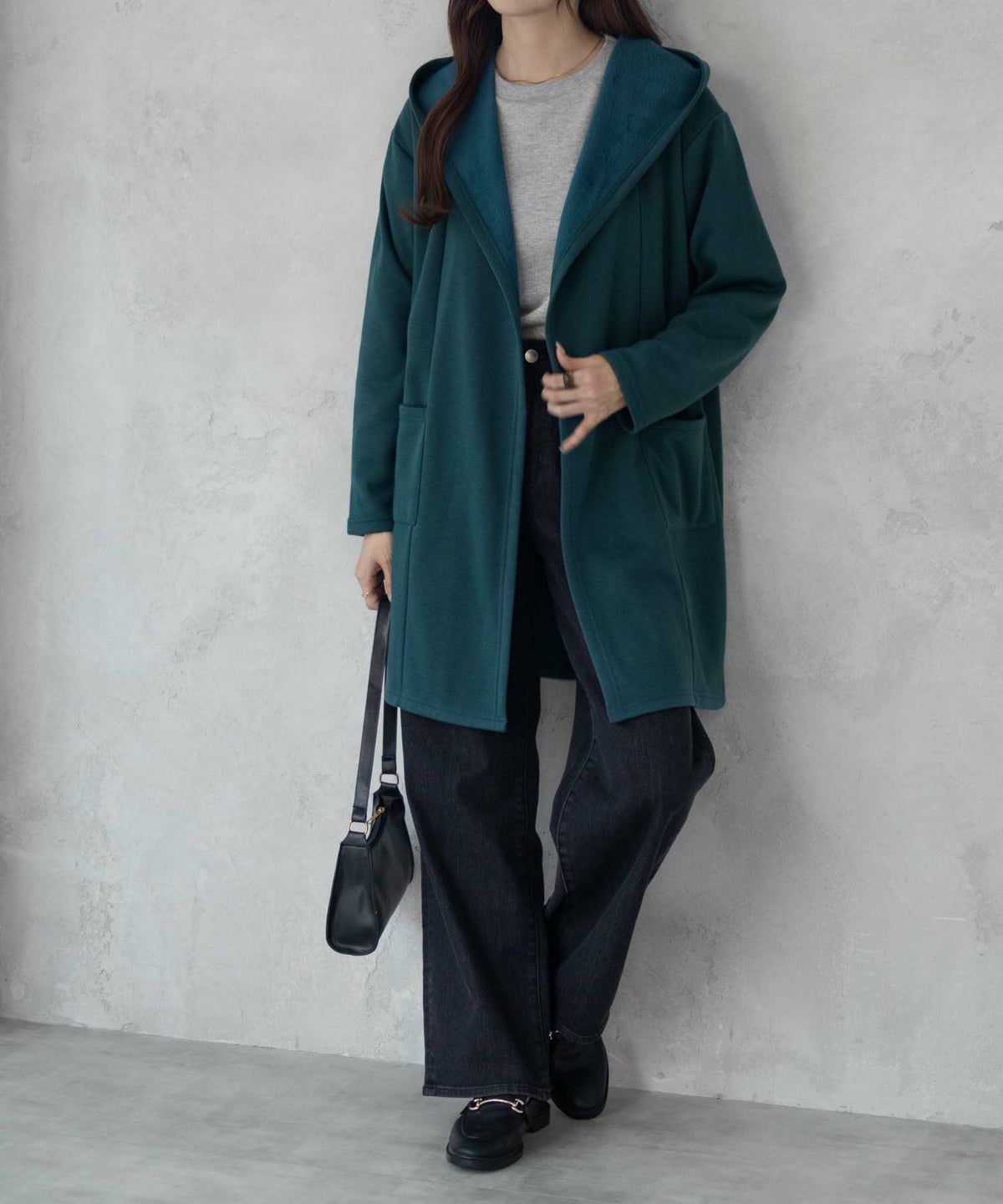 nAvy 温℃裏シャギートッパーカーディガン レディース