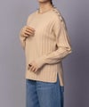[期間限定knit]nAvy  もちり もちもち 洗えるニット 肩ボタンクルーネック レディース商品サムネイル-25