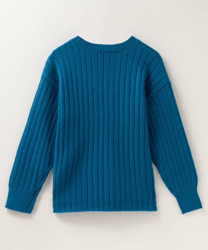 [期間限定knit]nAvy  もちり もちもち 洗えるニット 肩ボタンクルーネック レディース商品画像-40