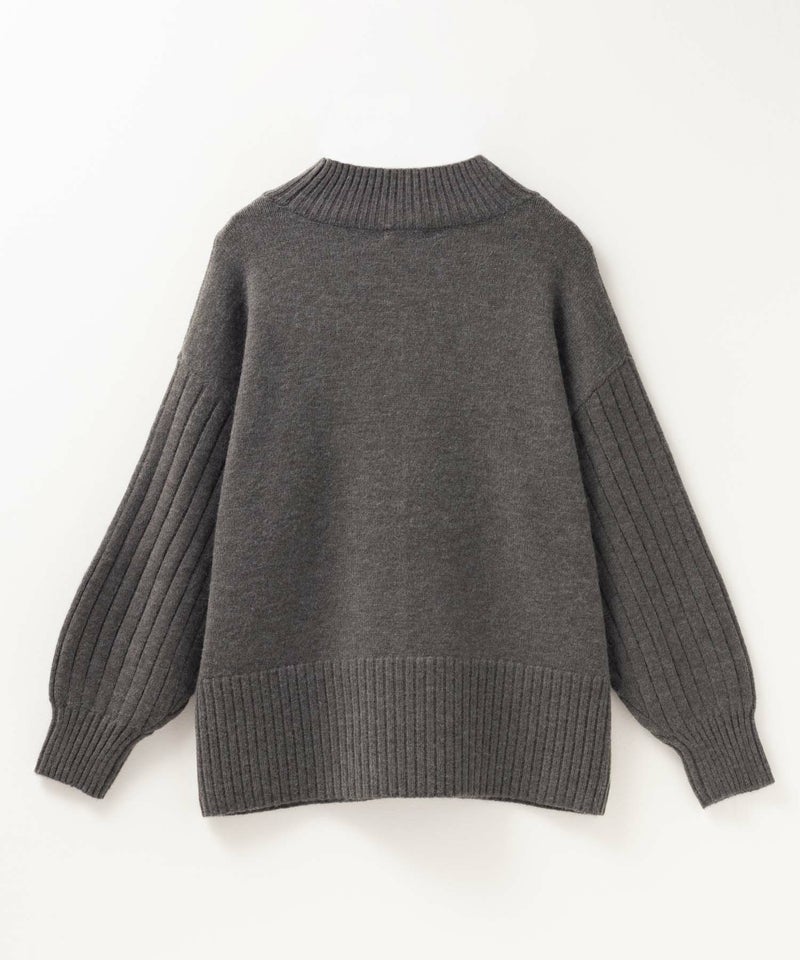 nAvy もちり もちもち 洗えるニット 切替ハイネック レディース商品画像-24