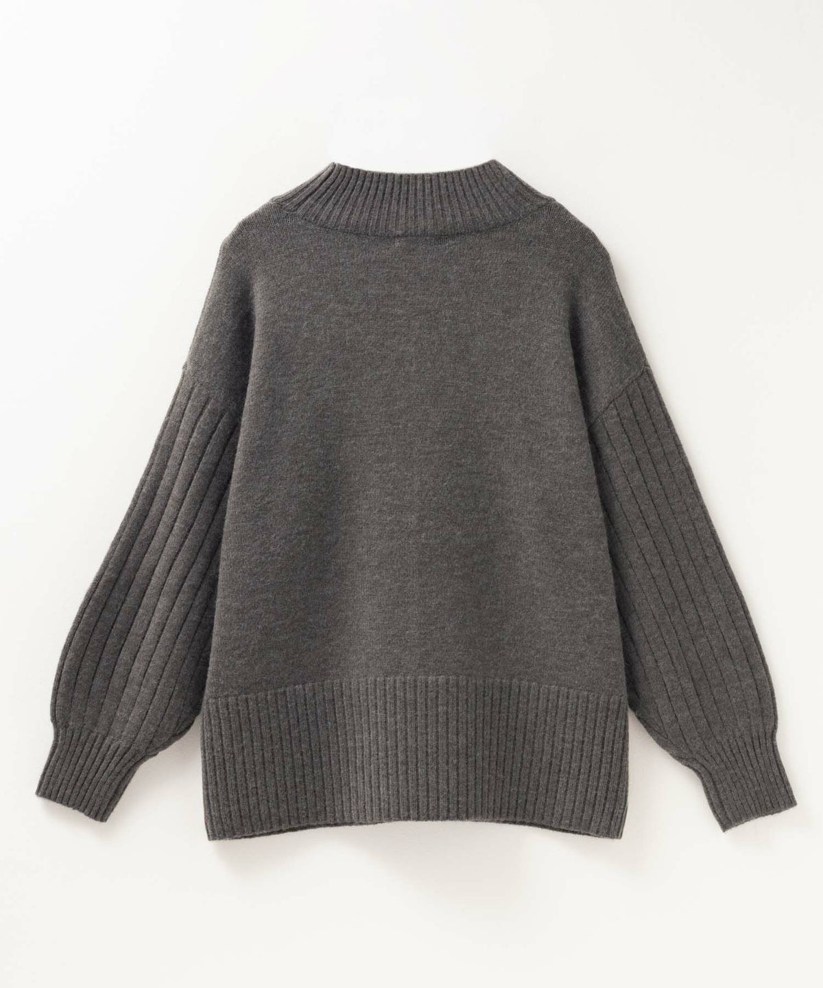 nAvy もちり もちもち 洗えるニット 切替ハイネック レディース