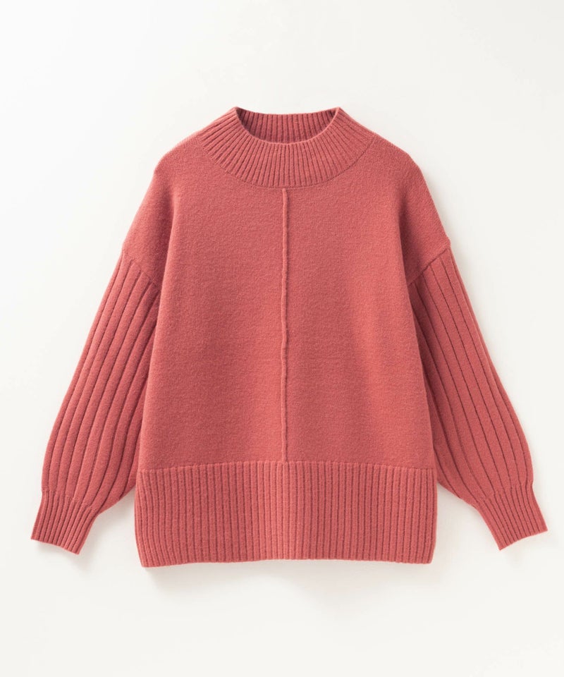 nAvy もちり もちもち 洗えるニット 切替ハイネック レディース商品画像-25