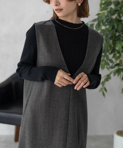 Howdy Marie ポンチ素材 ジャンパースカート レディース