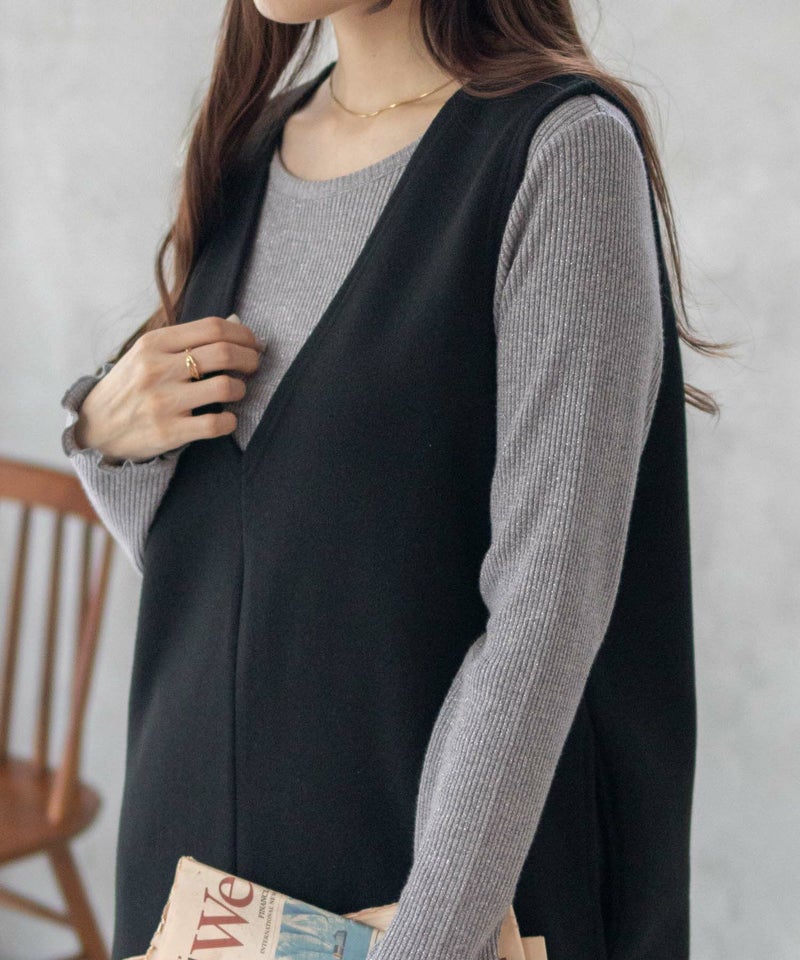 Howdy Marie  ポンチ素材 ジャンパースカート レディース商品画像-16