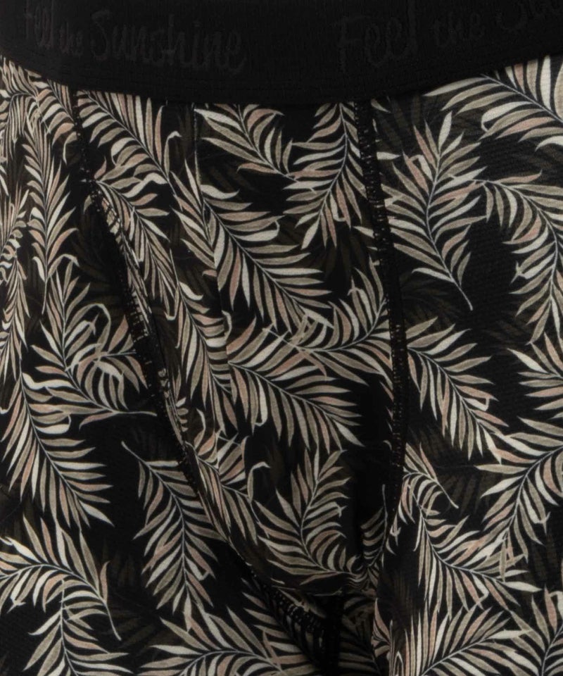 NAVY メッシュボクサーパンツ リーフ柄 メンズ メール便 対応商品商品画像-5