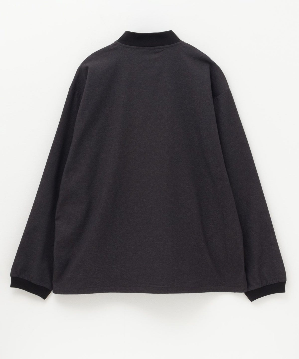 NAVY FIT デニムライクストレッチリブブルゾン メンズ