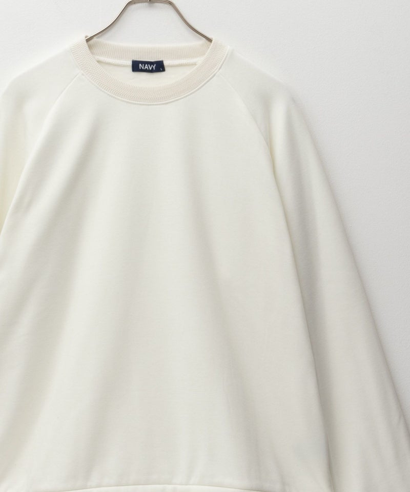 NAVY  温℃ ベルボアクルーネック メンズ商品画像-7
