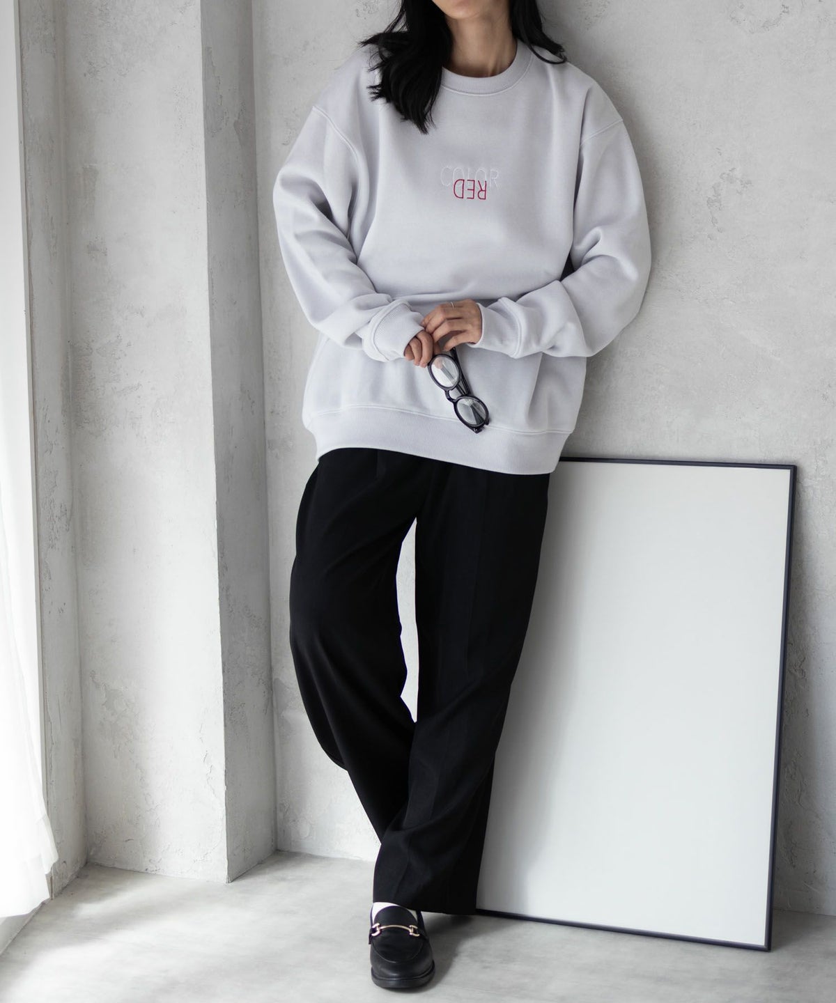 Real Standard 裏起毛スウェットクルーネック メンズ