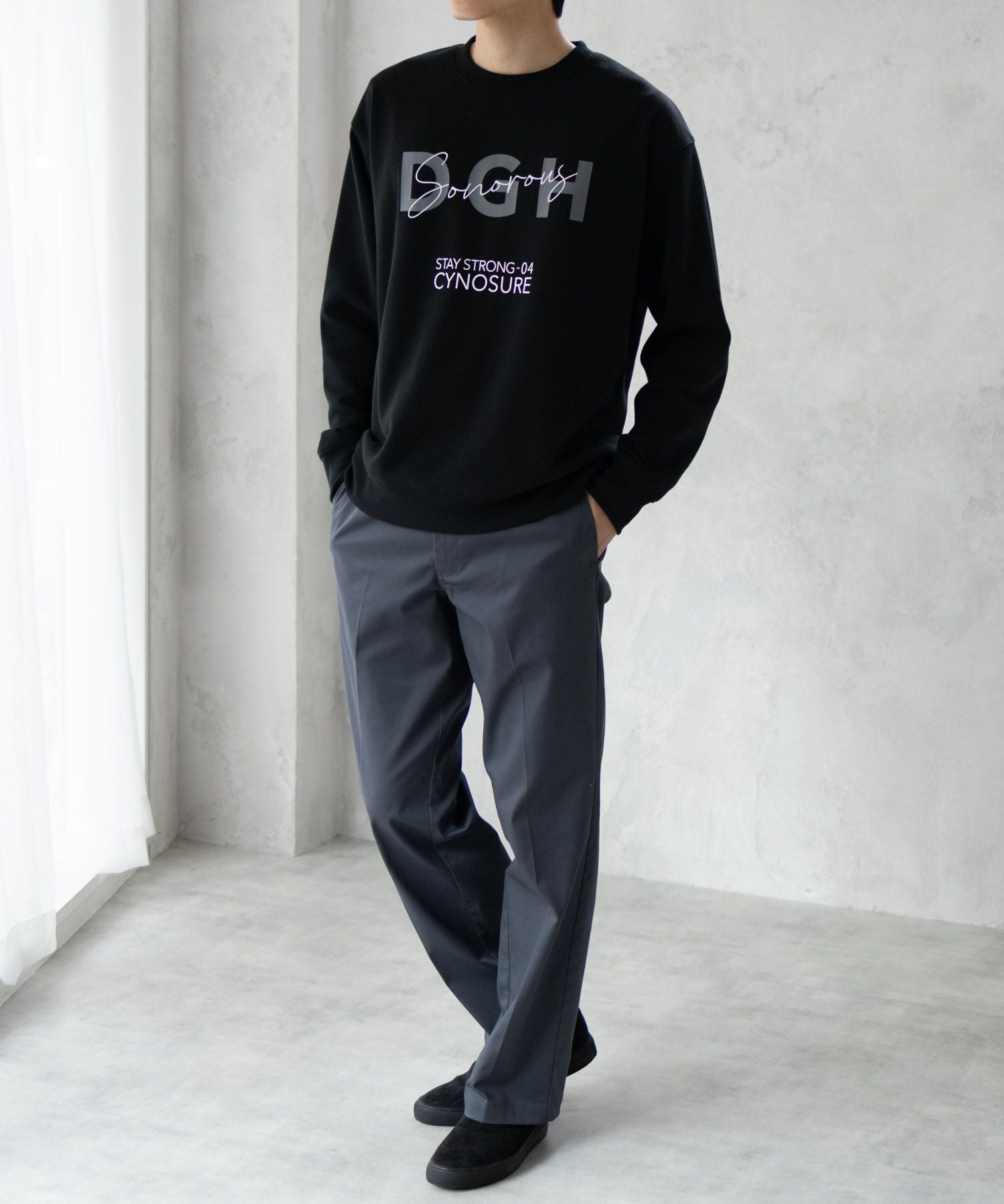 Real Standard 裏起毛スウェットクルーネック メンズ