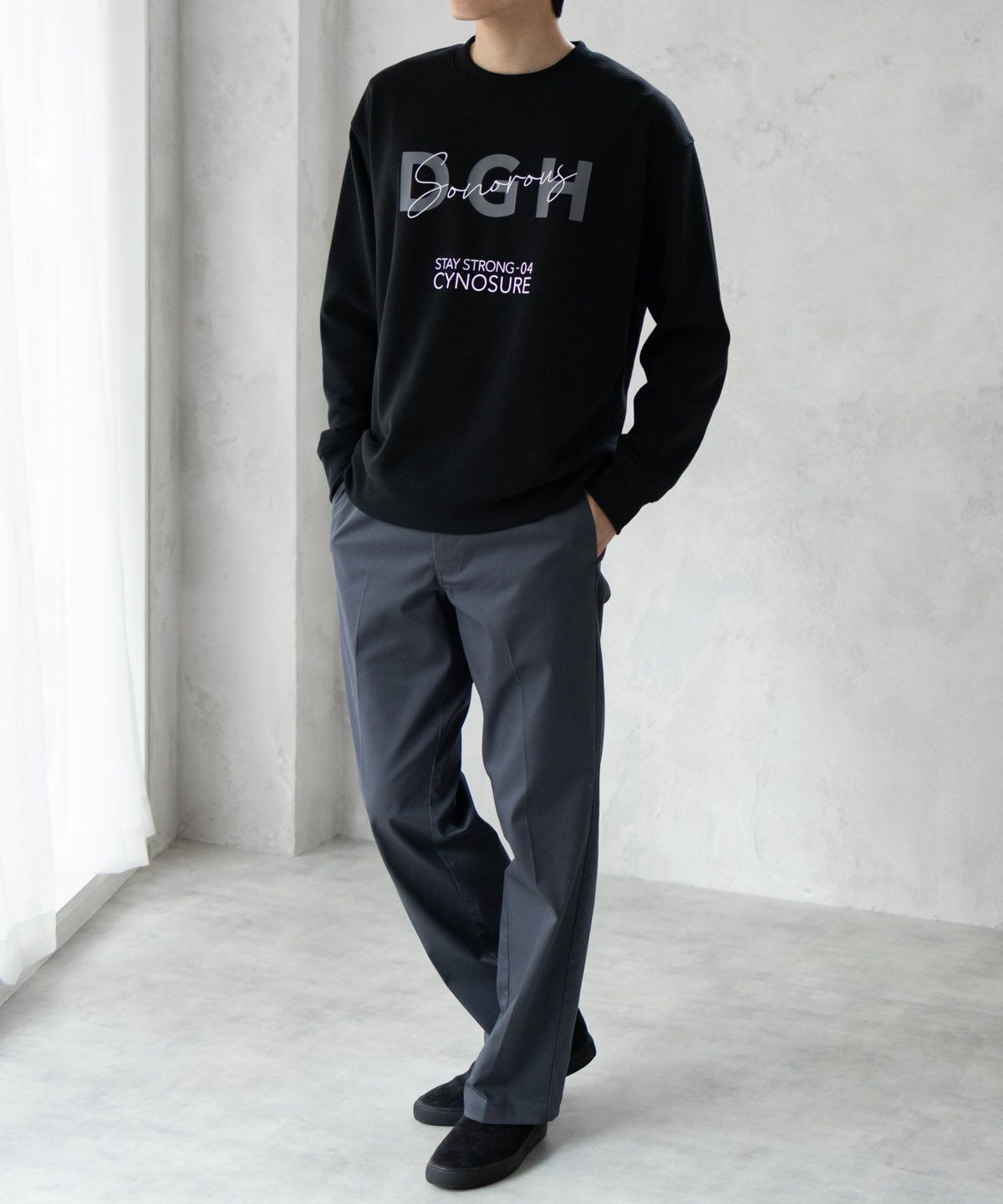 Real Standard 裏起毛スウェットクルーネック メンズ