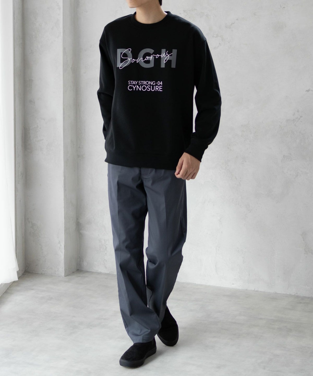 Real Standard 裏起毛スウェットクルーネック メンズ