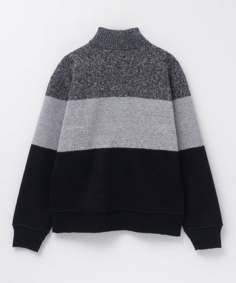 NAVY 温℃ 裏ボアジップスタンドニットジャケット メンズ商品画像-10