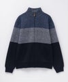 NAVY  温℃ 裏ボアジップスタンドニットジャケット メンズ商品サムネイル-11