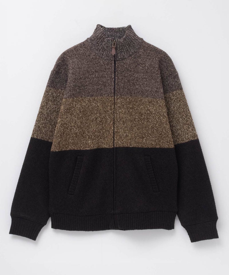 NAVY 温℃ 裏ボアジップスタンドニットジャケット メンズ商品画像-13