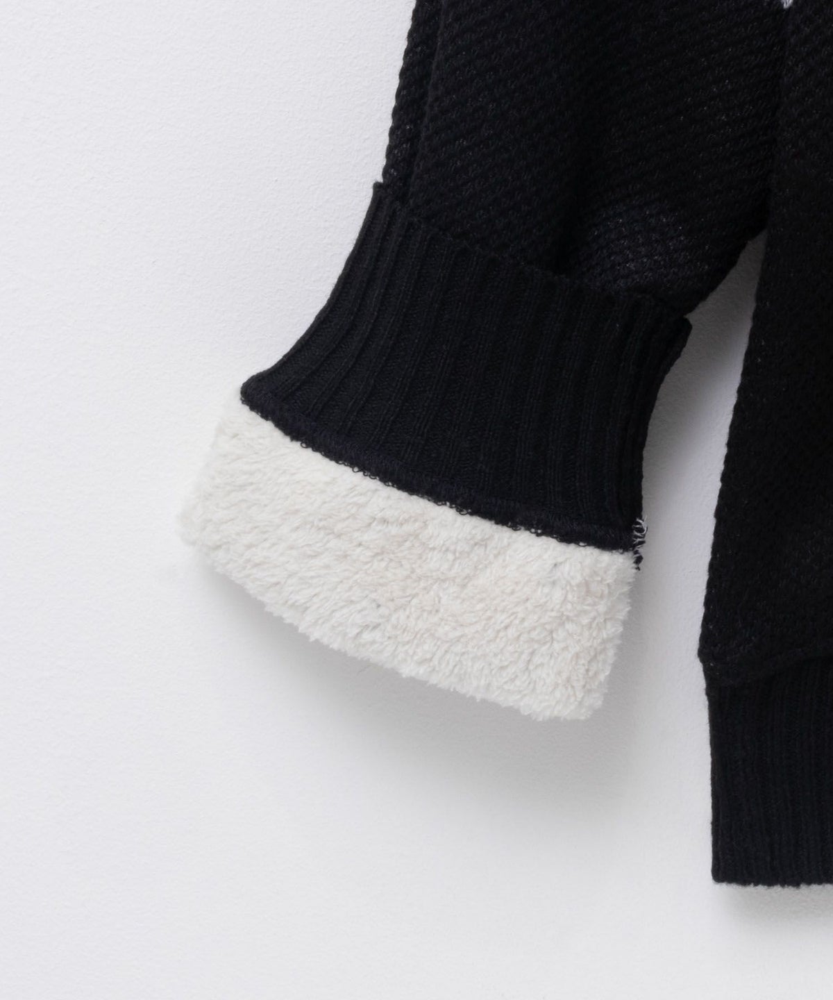 NAVY 温℃ 裏ボアジップスタンドニットジャケット メンズ