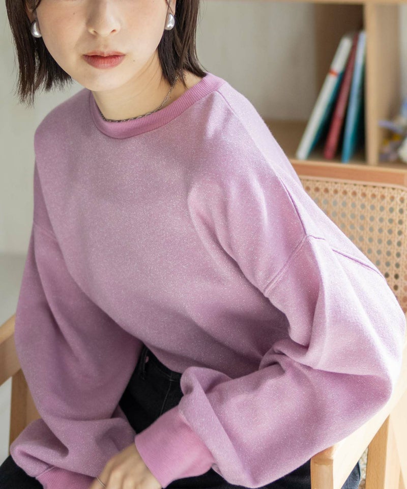 nAvy  ラメ裏毛プルオーバー レディース商品画像-15