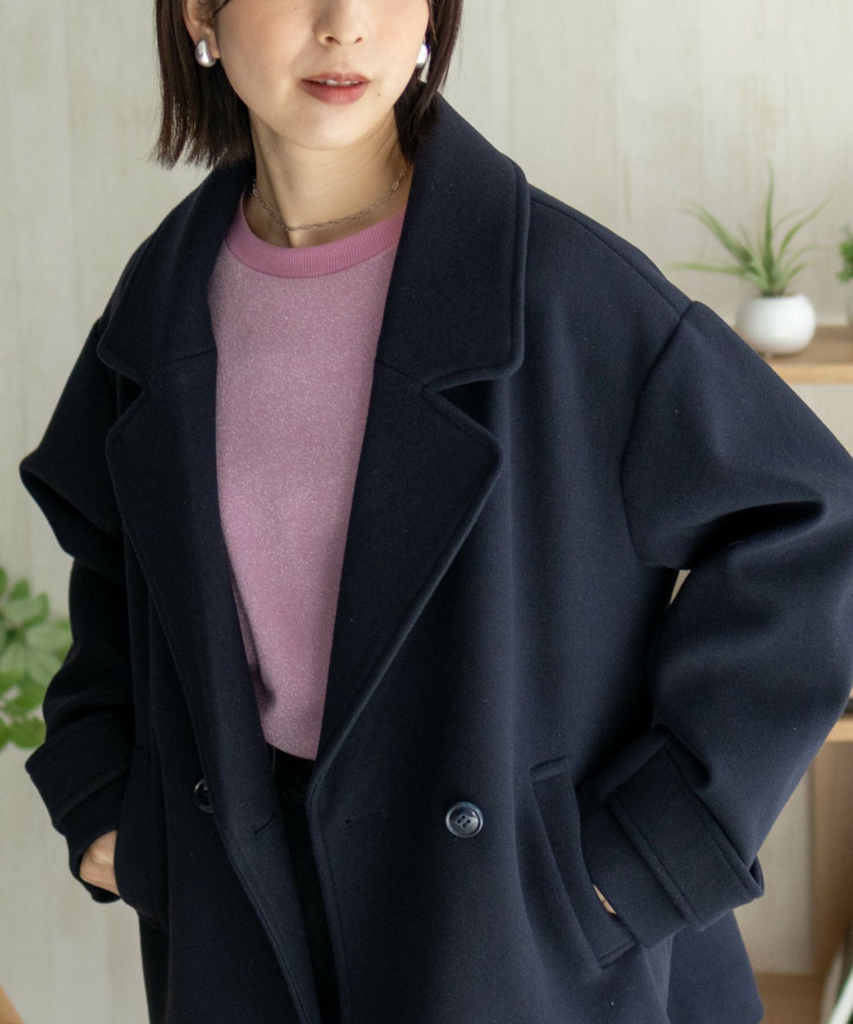 nAvy ラメ裏毛プルオーバー レディース