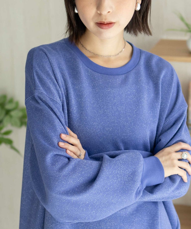 nAvy  ラメ裏毛プルオーバー レディース商品画像-19