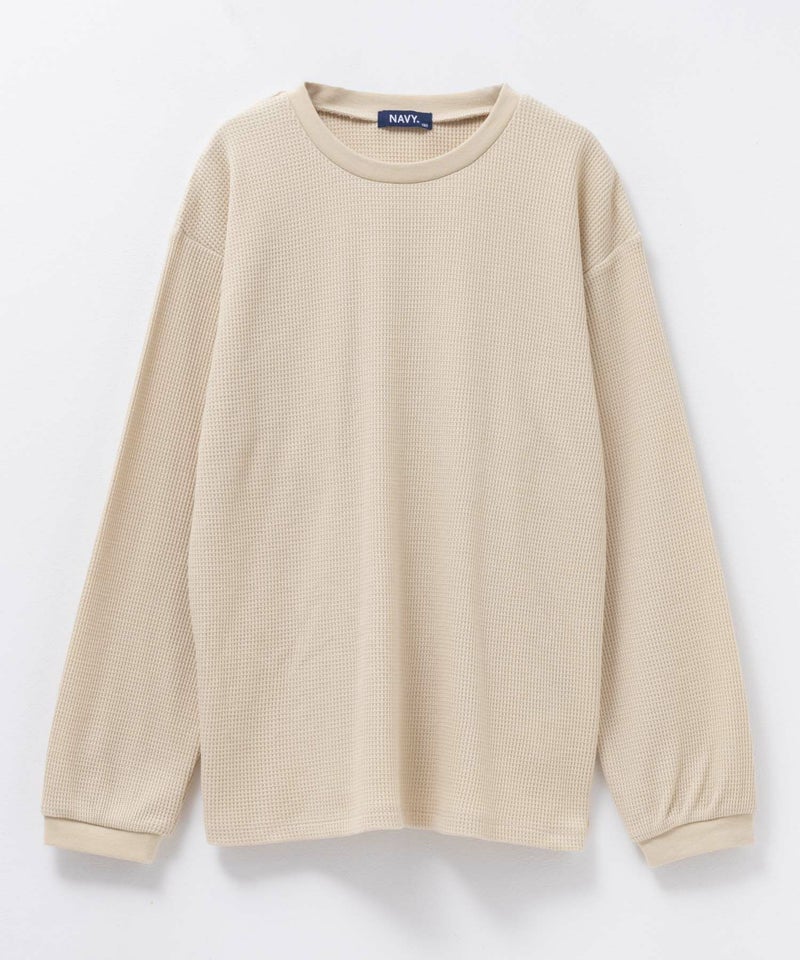 NAVY キルトベスト & ワッフル長袖Tシャツ セット アンサンブル キッズ商品画像-9