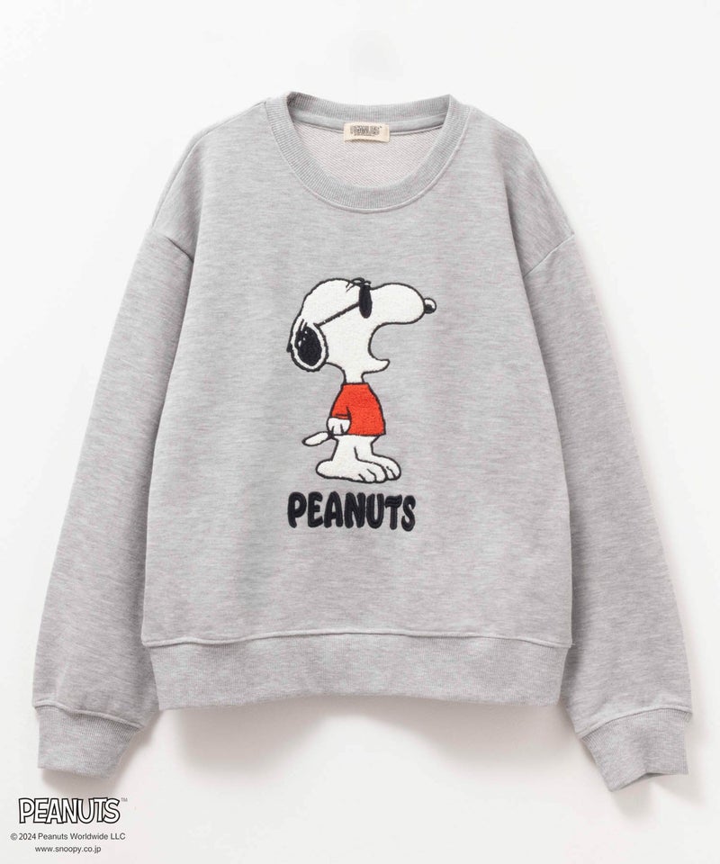 [期間限定価格]PEANUTS SNOOPY サガラ刺繍トレーナー キッズ商品画像-1