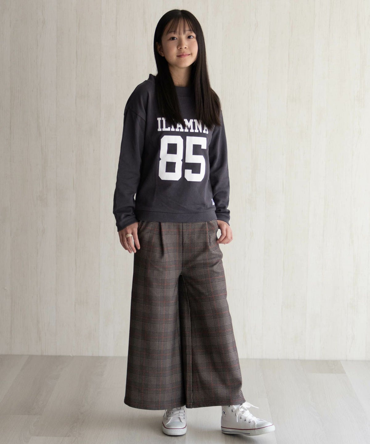 NAVY 温℃ 裏ベロアワイドパンツ キッズ