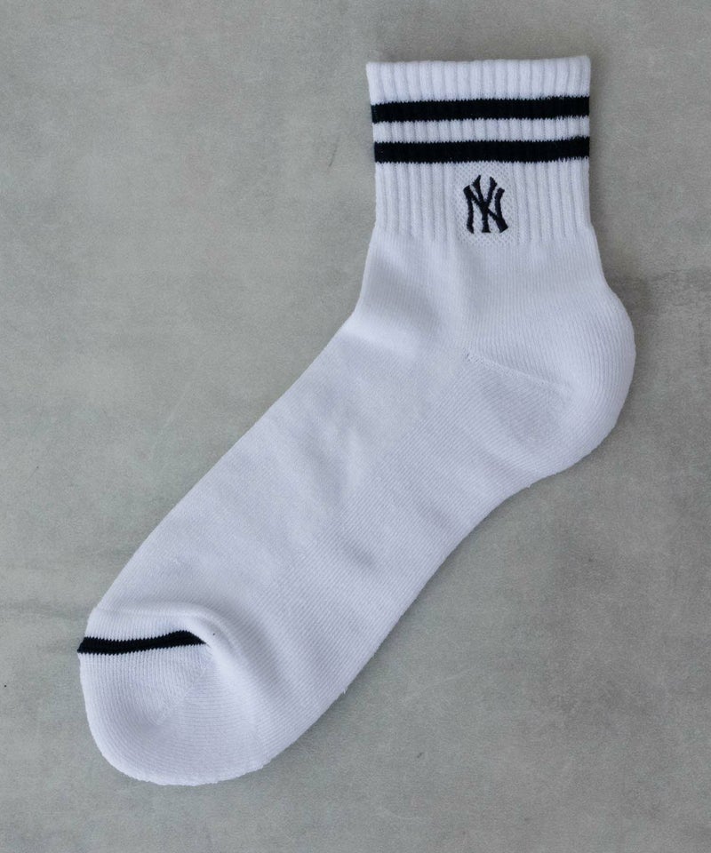 MLB クォーターソックス ライン入り 3足組 メンズ商品画像-4