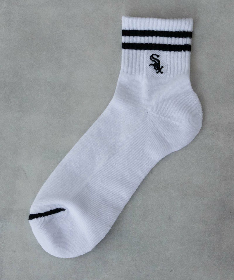 MLB クォーターソックス ライン入り 3足組 メンズ商品画像-5