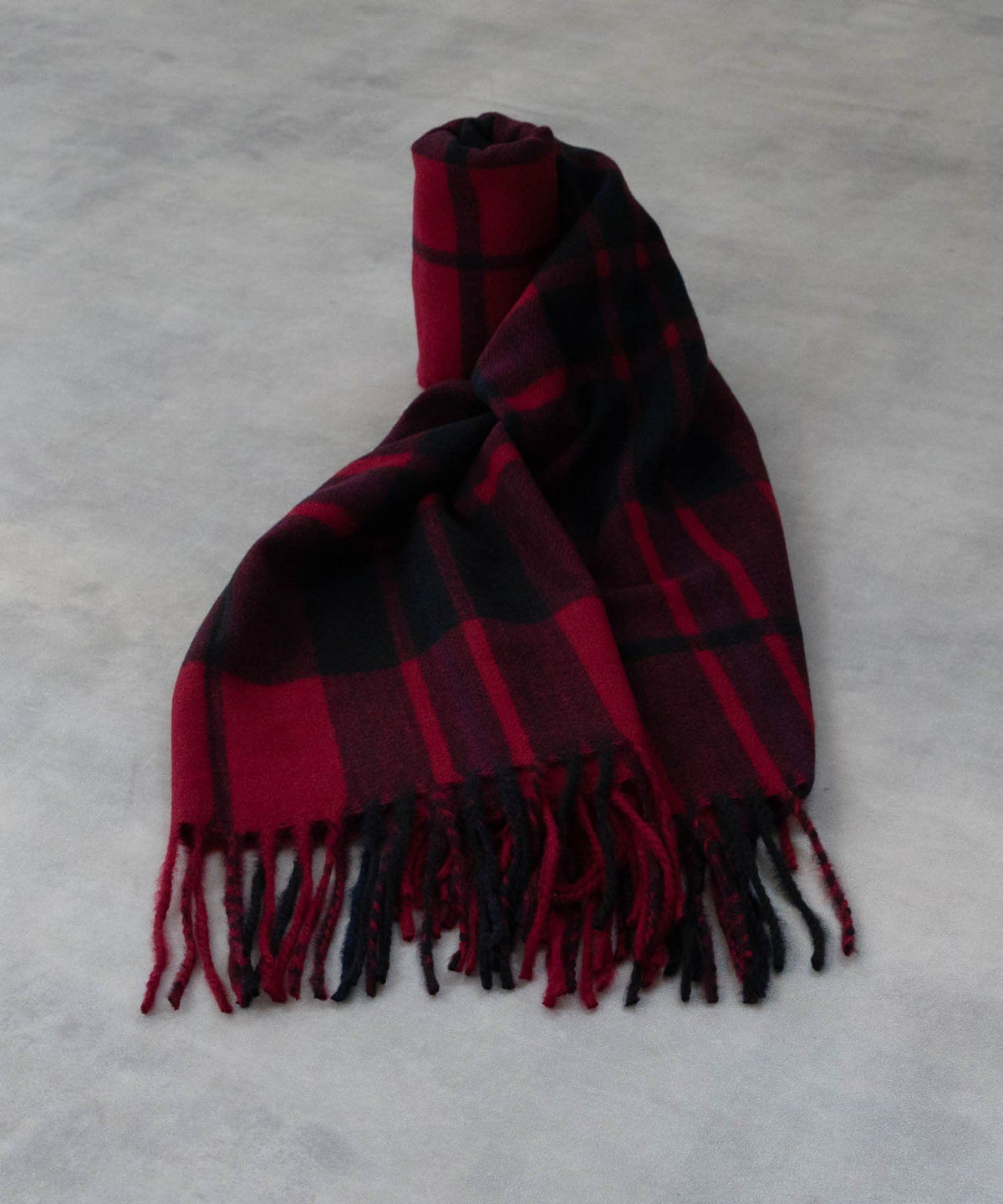 NAVY ブラックウォッチマフラー メンズ