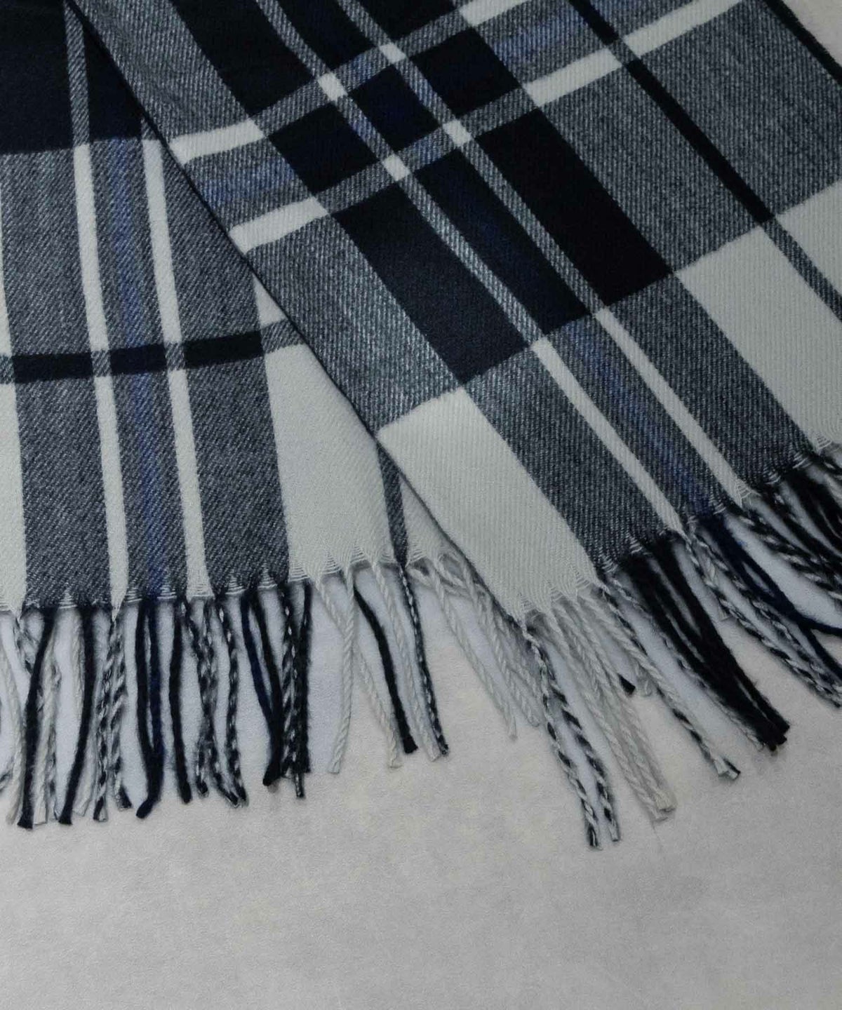 NAVY ブラックウォッチマフラー メンズ