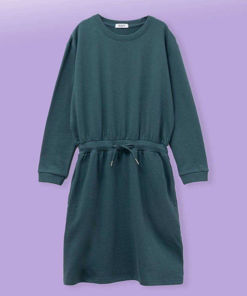 NAVY  USコットン裏毛ワンピース キッズ商品画像-3