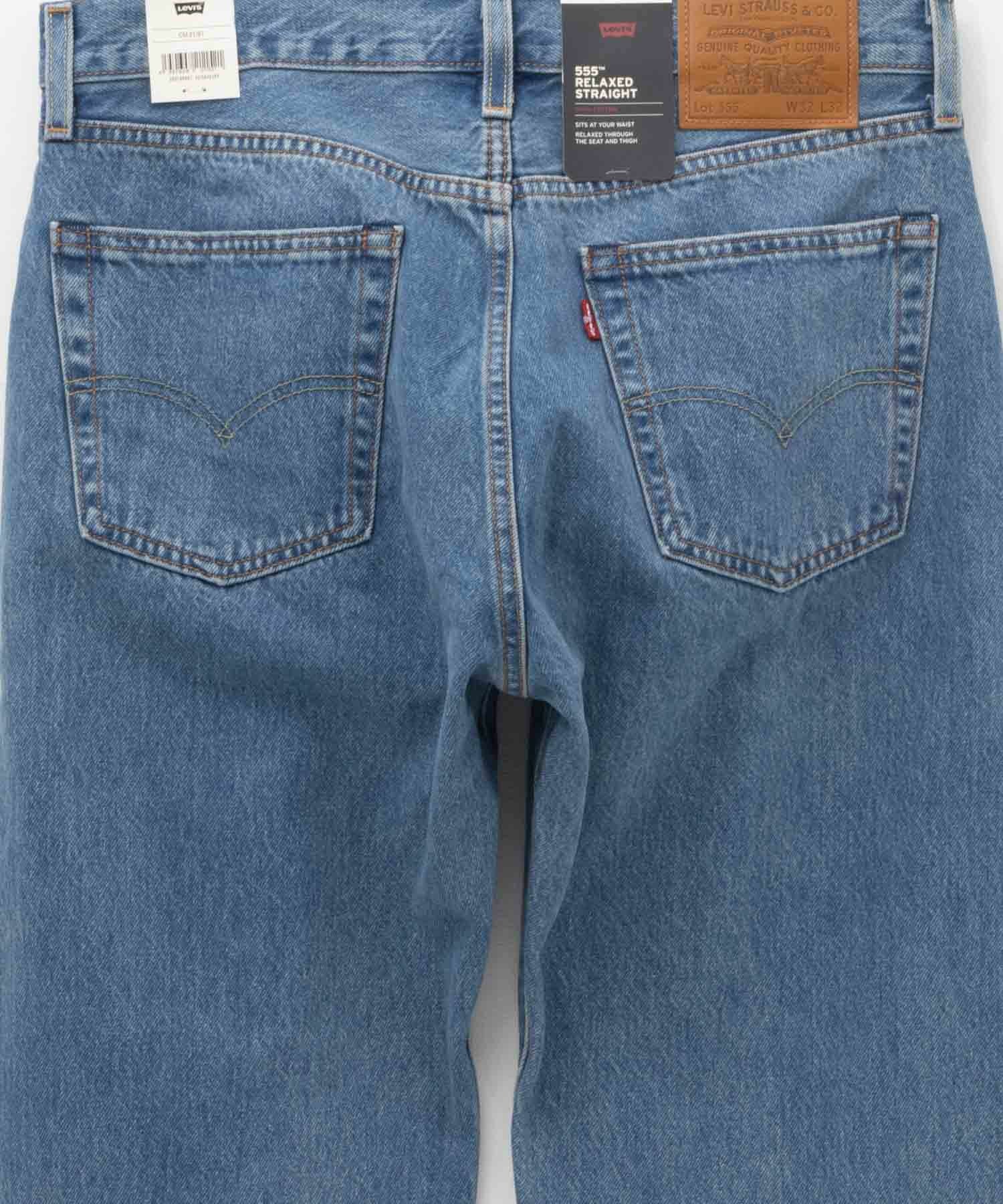 Levi Strauss & Co. ストレートデニム 青 Levi's 555 リラックスストレート メンズ