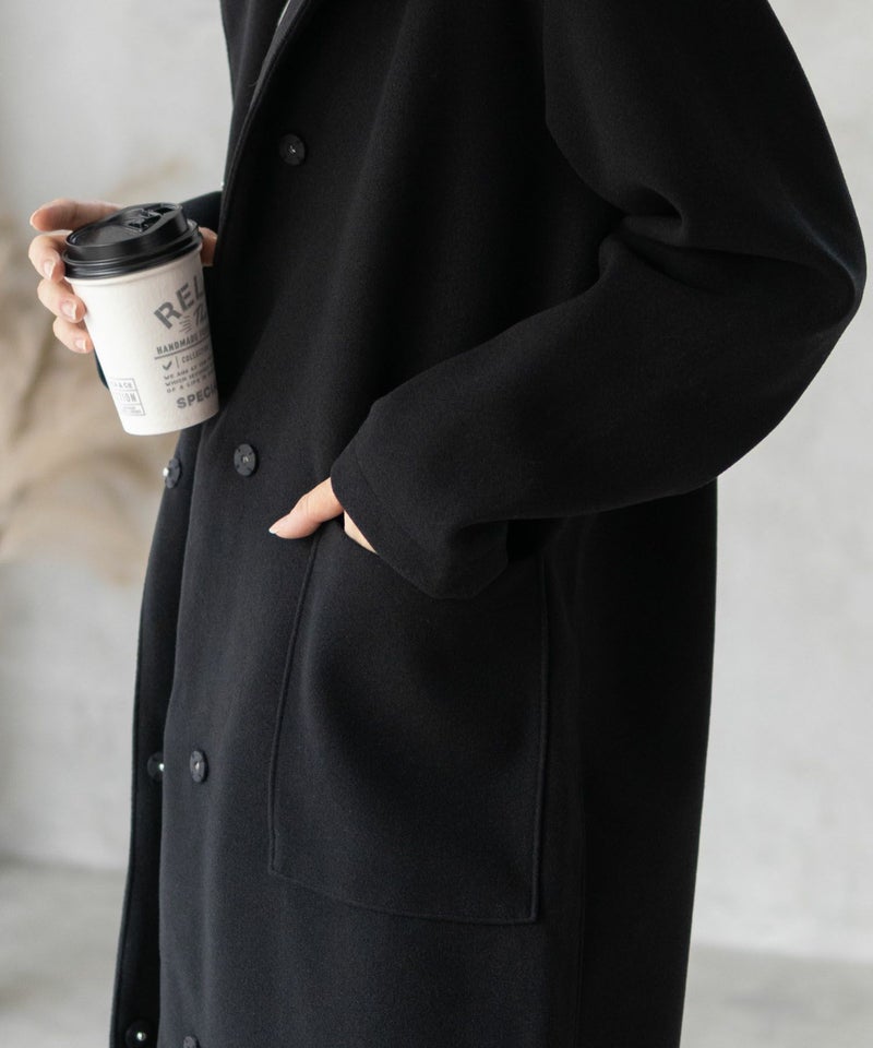 nAvy フードロングコート レディース商品画像-14