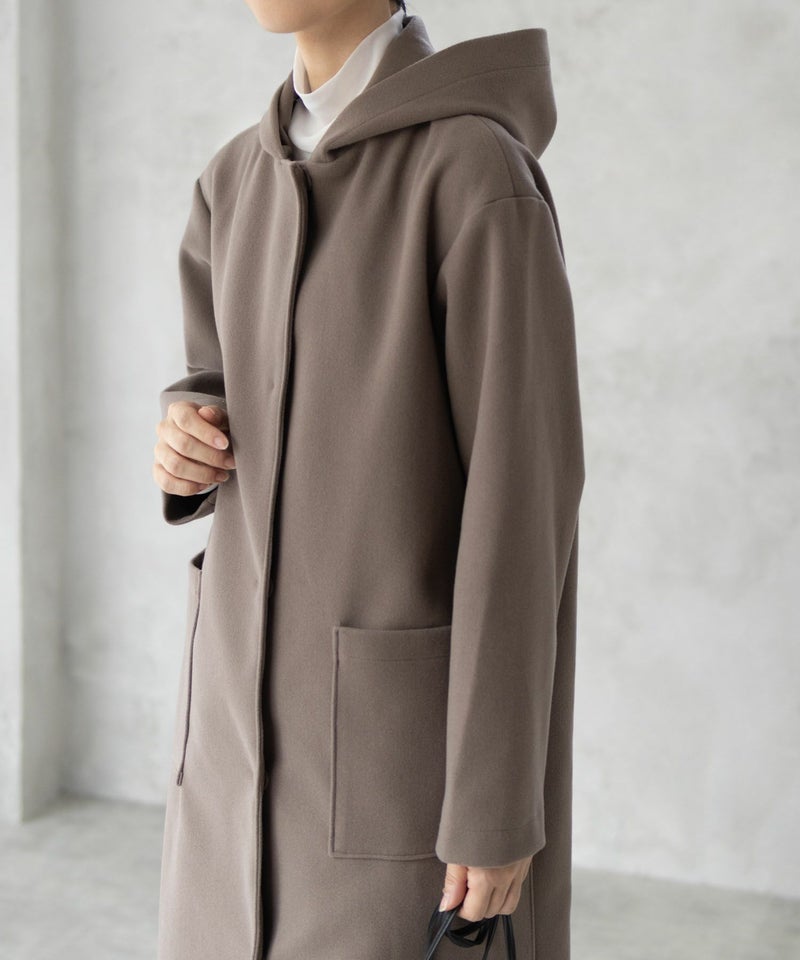 nAvy フードロングコート レディース商品画像-19