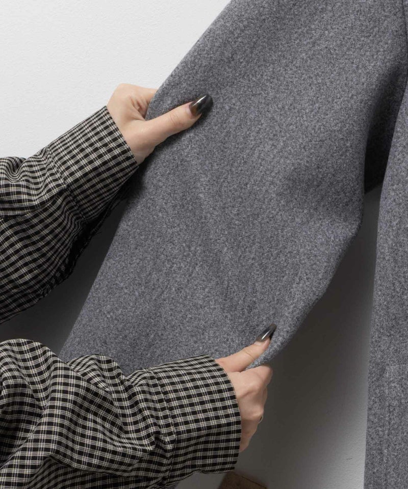 nAvy フードロングコート レディース商品画像-30