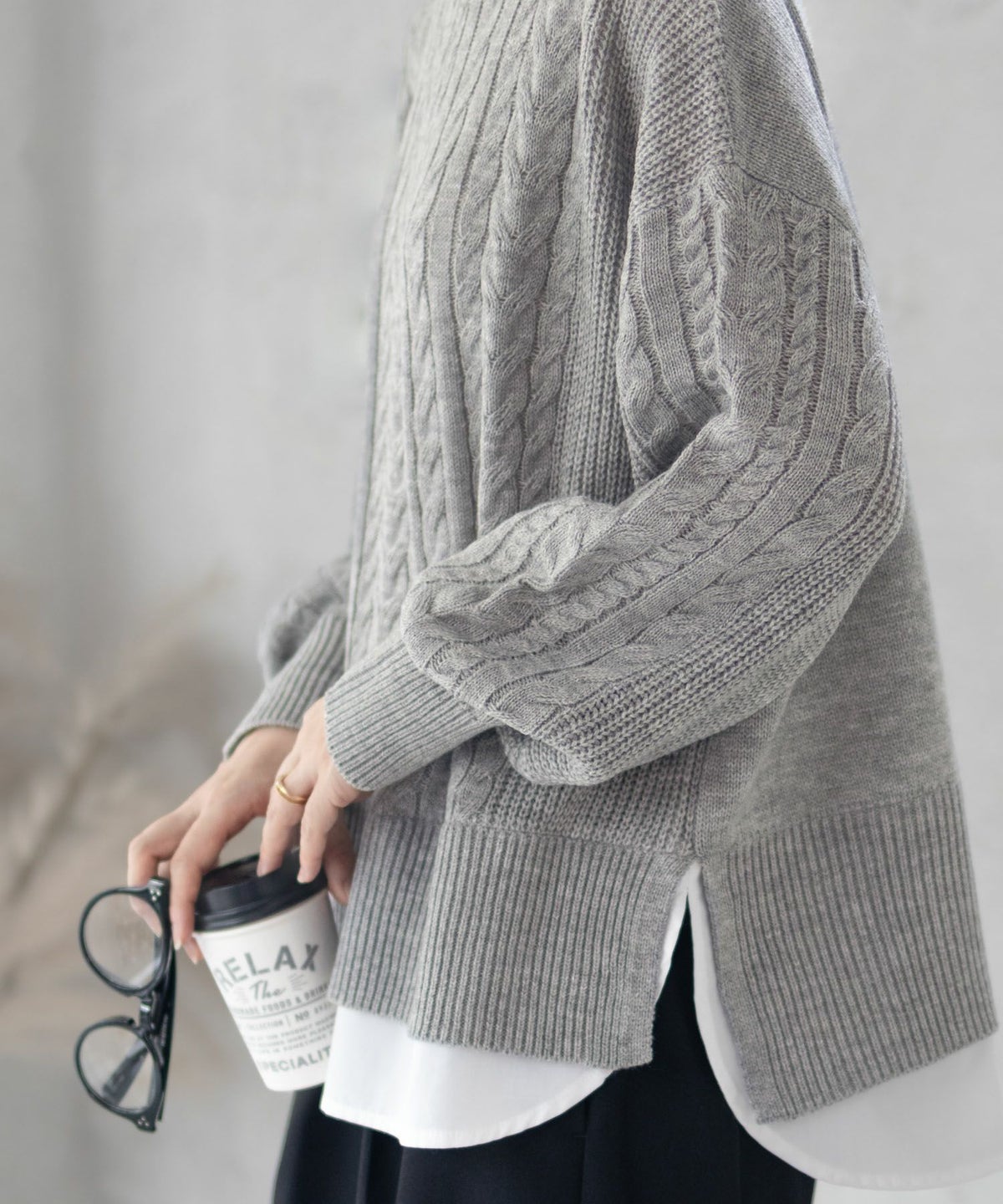 nAvy フェイクレイヤードプルオーバー レディース