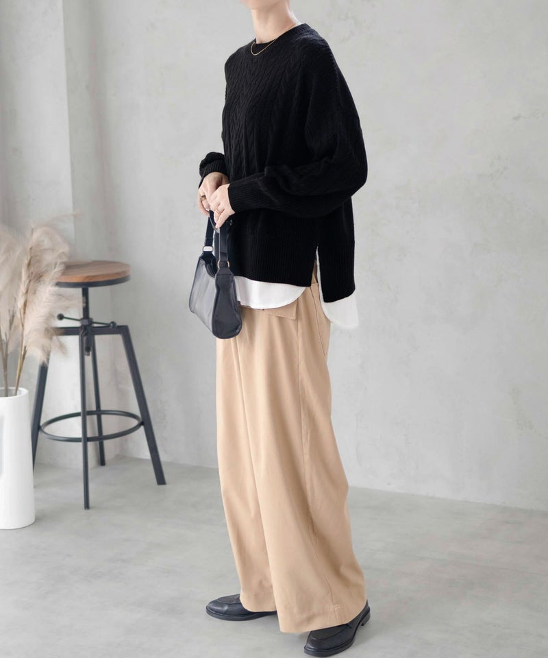 nAvy フェイクレイヤードプルオーバー レディース商品画像-7