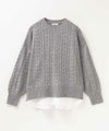 [期間限定knit]nAvy  フェイクレイヤードプルオーバー レディース商品サムネイル-24