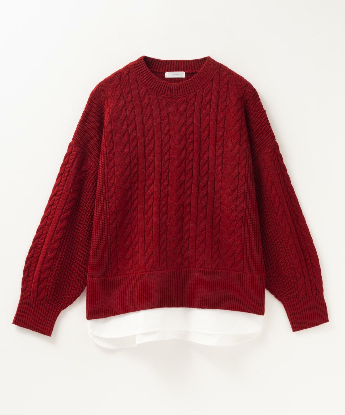 nAvy フェイクレイヤードプルオーバー レディース