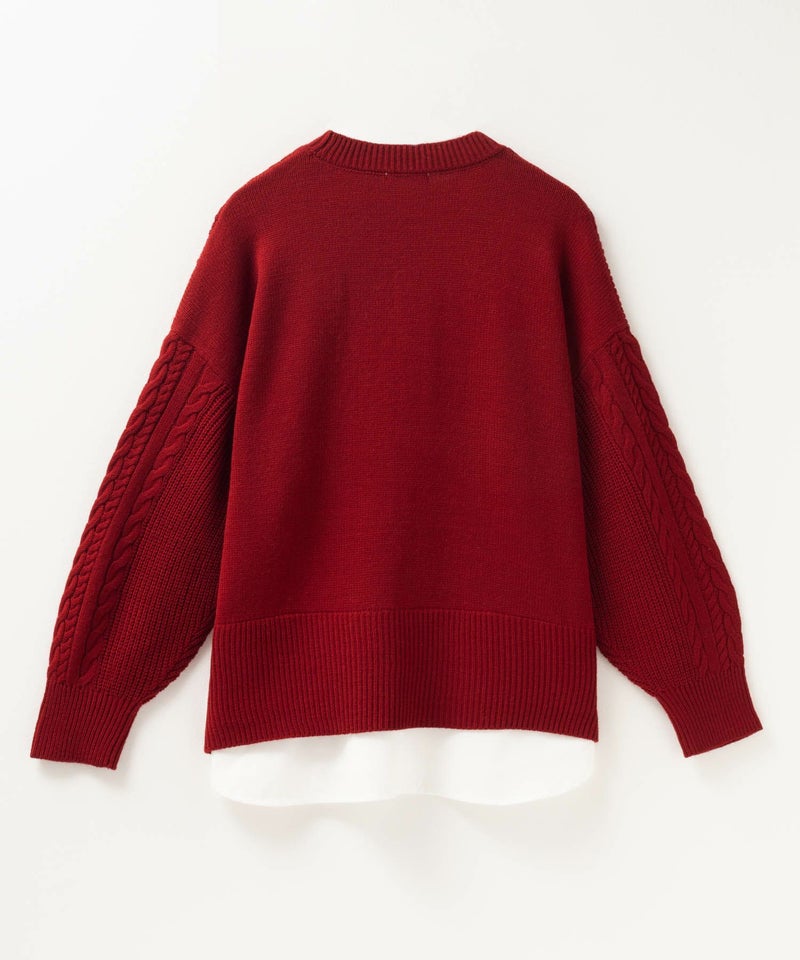 nAvy フェイクレイヤードプルオーバー レディース商品画像-29