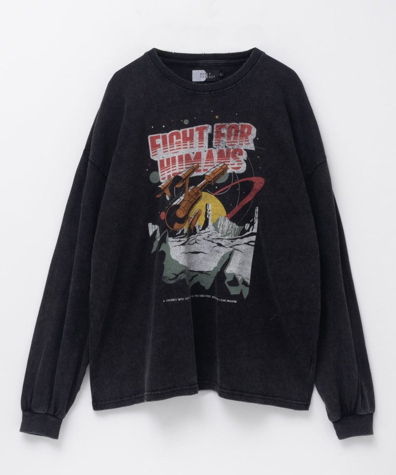 NOBLE PRODUCT スノー加工ムービーTシャツ メンズ商品画像-3