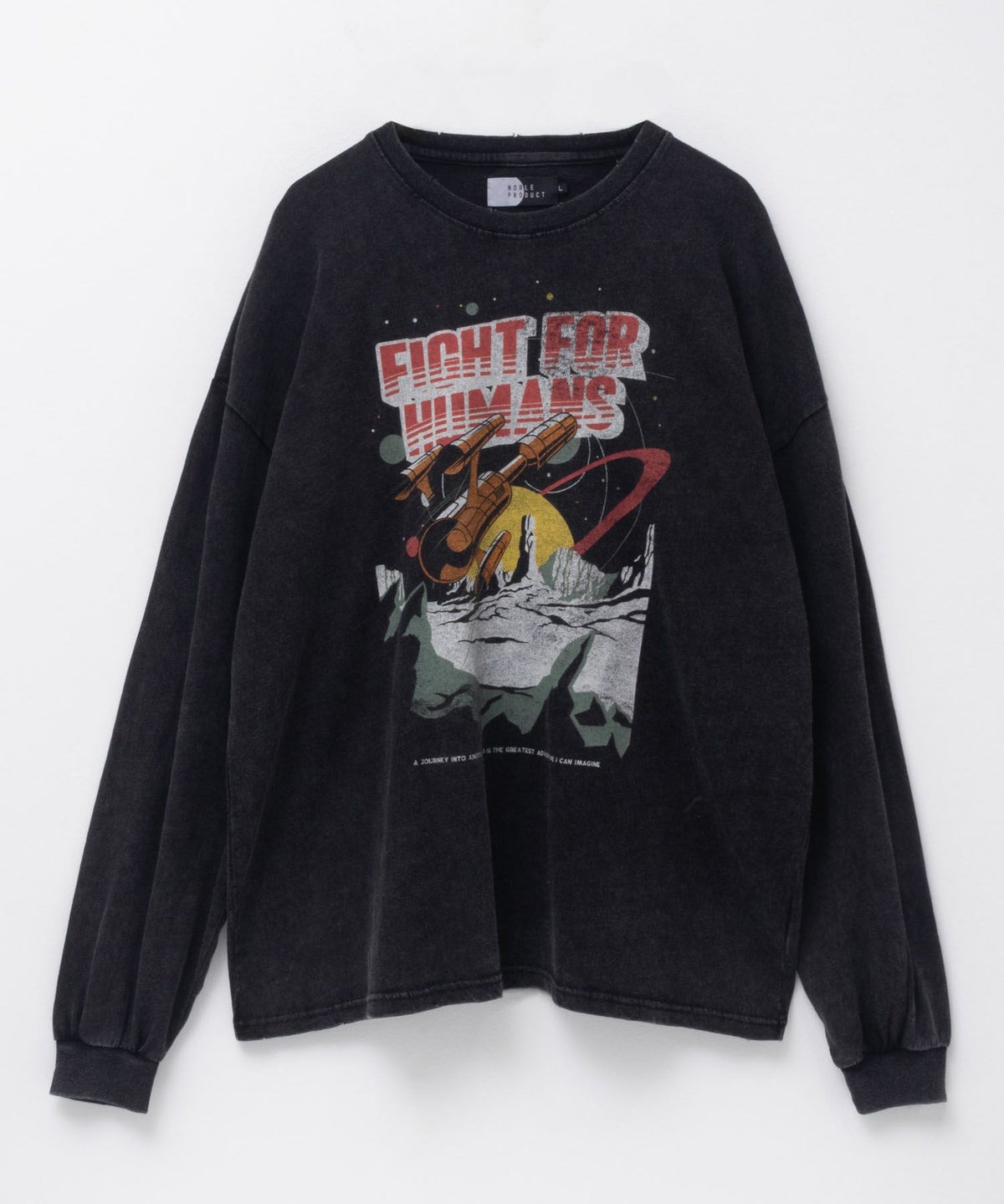 NOBLE PRODUCT スノー加工ムービーTシャツ メンズ