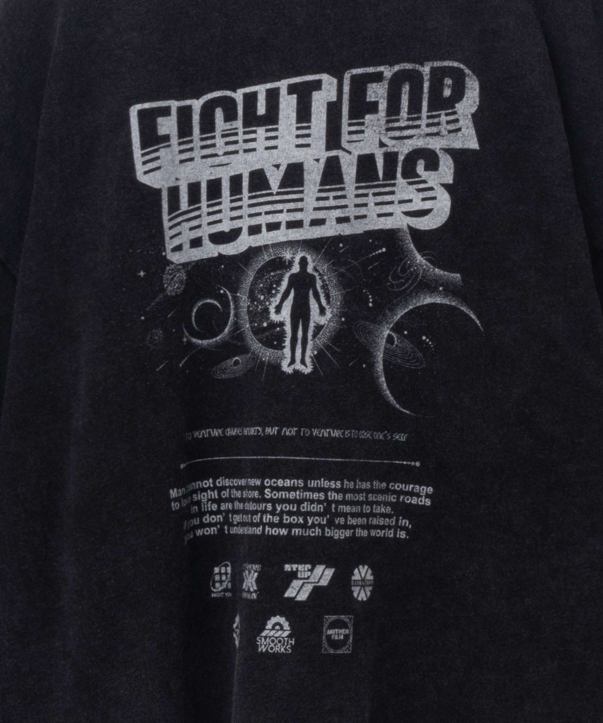 NOBLE PRODUCT スノー加工ムービーTシャツ メンズ