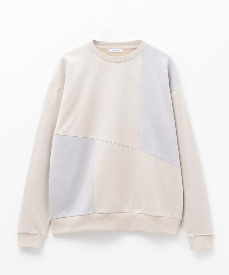 URBAN COLLECTION スエードライク切替プルオーバー メンズ商品画像-3