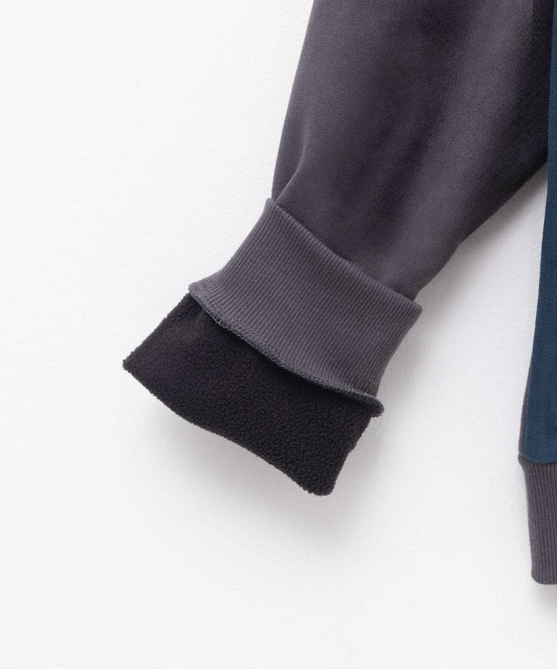 URBAN COLLECTION スエードライク切替プルオーバー メンズ商品画像-5