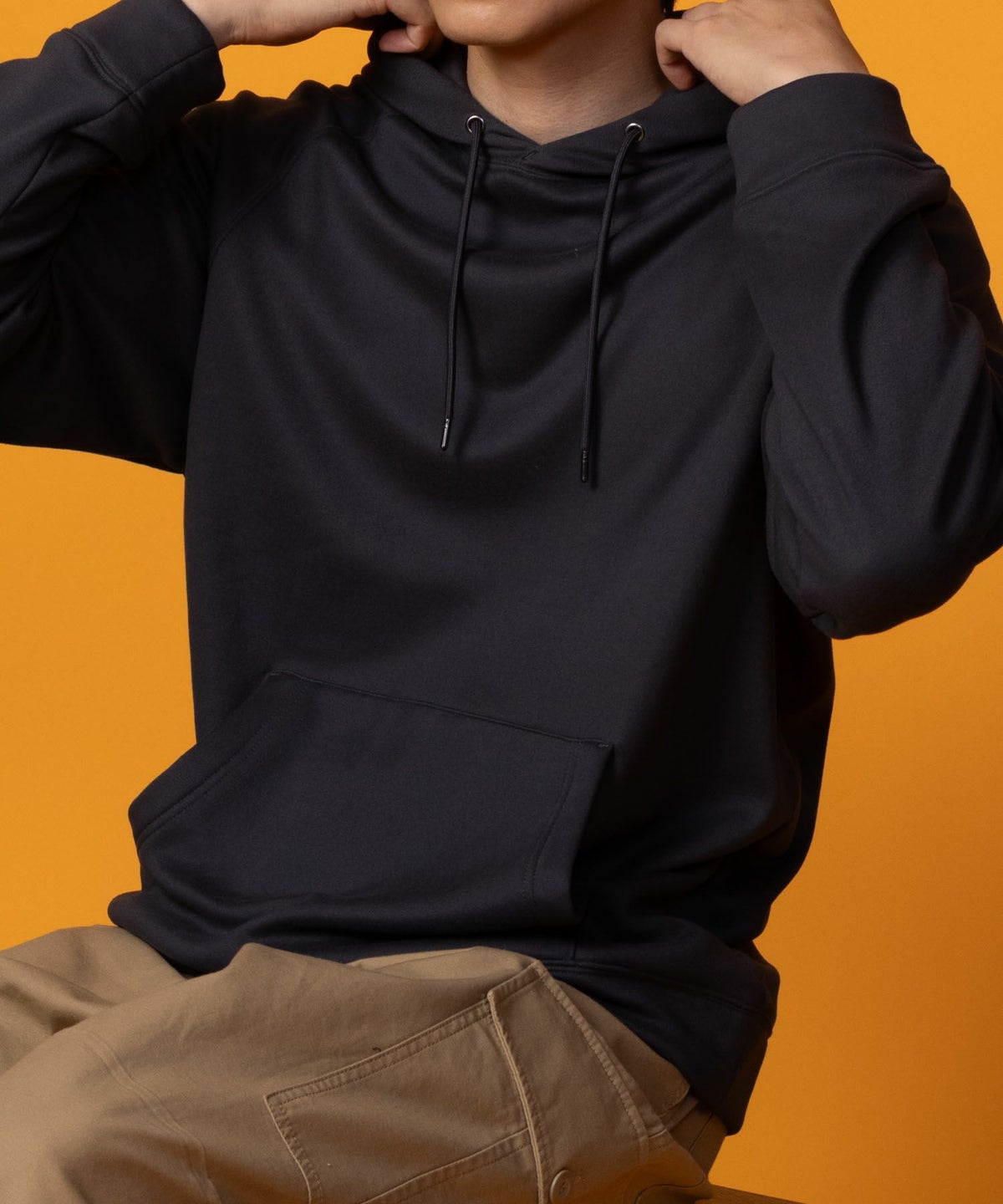 NAVY 温℃ ベルボアパーカー メンズ